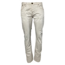 Burberry Straight-Leg Jeans In White Cotton Denim Men Ecru Size 52 - $114.00