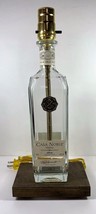 Casa Noble Anejo Tequila Liquor Bottle Table Lamp Wood Base Bar Lounge Decor - £44.41 GBP