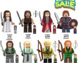 8 Pcs Lord of The Rings Aragorn Arwen Undomiel Elrond Building Minifigure - £12.64 GBP