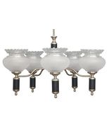 70s Ceiling Light Pendant Lamp Chandelier Chrome - $12,255.04 MXN