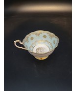 Paragon Blue Green And Gold Filigree Footed Teacup Only Bone China England - $36.76