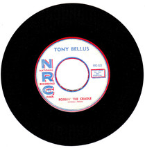 Tony Bellus. Robbin&#39; The Cradle / Valentine Girl 45 rpm on NRC Record Label - £7.00 GBP