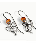 Octopus amber glass earrings - $19.70 CAD