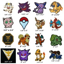 Pokemon Iron On Patch Charmander Espeon Growlithe Haunter Instinct Jigglypuff - £4.38 GBP