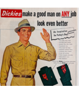 1953 Dickies Shirts &amp; Pants Advertisement Men&#39;s Fashion Clothing Vintage... - $41.12 CAD