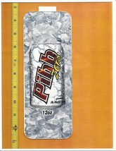 Coke Chameleon Size Pibb ZERO 12 OZ CAN Soda Machine Flavor Strip CLEARA... - £1.19 GBP