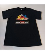 Lego Brick Fest Live T Shirt Medium Short Sleeve Black With Colorful Gra... - $218.24 MXN