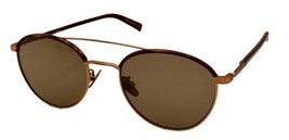 John Varvatos Mens Gold Tortoise Round  Metal Sunglass, Green Lens V518 - £67.26 GBP