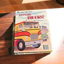 Vintage - A Little Golden Book - Let&#39;s Go, Trucks 310-52 1973 - $9.49