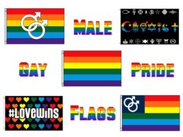 Moon Knives 3x5 Wholesale Lot Male Gay Pride Coexist Love Wins Set Flags Flag 3x - £19.09 GBP