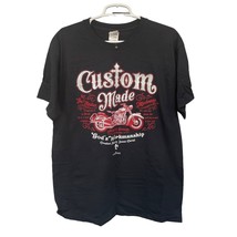 Fruit of the Loom Custom Made Worship Motorcycle T-Shirt Religious Biker Large - £12.09 GBP