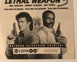 Lethal Weapon 3 Movie Print Ad Vintage Mel Gibson Danny Glover Joe Pesci... - $5.93