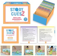 Story Cues 2 Skilled Sequencing Cards Speech Therapy Materials Social Skills Gam - £62.46 GBP