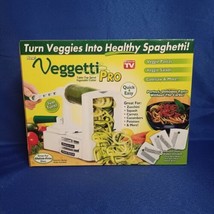 Veggetti Pro Vegetable Spaghetti Slicer Chopping Machine NIB. Seen in TV - £24.59 GBP