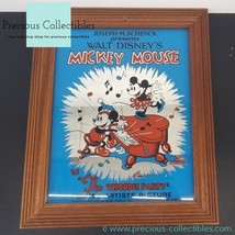 Extremely rare! Mickey and Minnie Mouse mirror The whoopee party. Disney mirror - £310.61 GBP