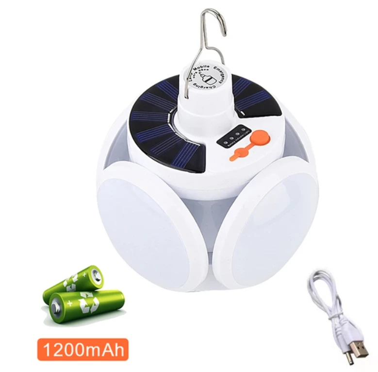 Outdoor Solar  Folding Light Portable USB Rechargeable LED Bulb Search Lights Ca - £154.86 GBP