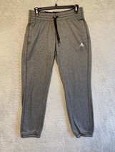 Adidas Track Pants Men Gray  Sweatpants Running Jogger Logo Workout Medium M - £10.56 GBP