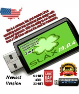 SLAX Linux 3-in-1 Bootable USB Drive Slackware 15.04 Debian 12.2.0 64 &amp; ... - $12.86