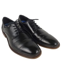 HUGO VITELLI Men&#39;s 13 Oxford Dress Shoes Black Faux Leather 054885 - $19.35