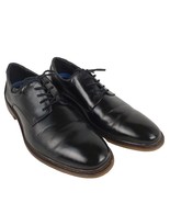 HUGO VITELLI Men&#39;s 13 Oxford Dress Shoes Black Faux Leather 054885 - £15.28 GBP