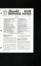 Chevrolet Service News - MAY 1968 Chevelle Camareo Corvette - $17.55