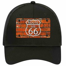 Route 66 Orange Brick Wall Novelty Black Mesh License Plate Hat - £22.79 GBP
