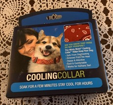 Collar Misty Mate Dog Cooling Collar #17005 Red Reusable Keep Dogs Cool ... - $10.99