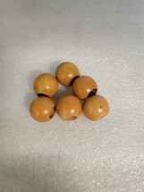 6 Macrame Round Beads 18 x19mm 10mm Hole - £3.84 GBP