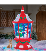 6FT Airblown Inflatable Christmas Snowman Tree Lantern LED Lighted Outdo... - $151.42 CAD