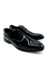 Vance Co. Men Cole Oxfords Dress Shoe- Black Faux Patent, US 12M - £29.25 GBP