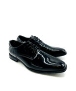 Vance Co. Men Cole Oxfords Dress Shoe- Black Faux Patent, US 12M - £29.31 GBP