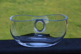 Rare Collectable Designer DERU Art Glass Modernist Crystal Glass Bowl Vase - £28.09 GBP