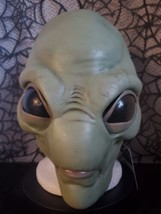 Green Visitor Alien Latex Halloween Mask By Oktober Studios Area 51 X Files New - £40.57 GBP