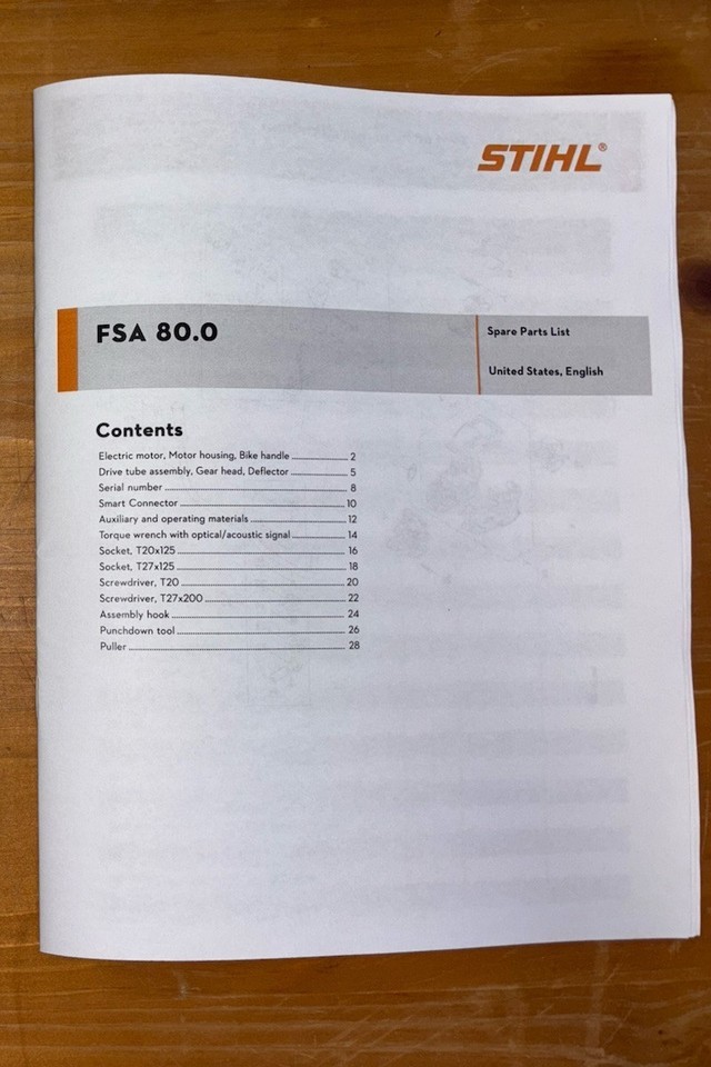 FSA 80.0 FSA80.0 Stihl Battery Trimmer Part Illustrated Diagram List Manual - $13.61