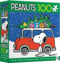 Peanuts Snoopy Woodstock Christmas VW Van Volkswagon 100 Piece Jigsaw Pu... - £9.05 GBP