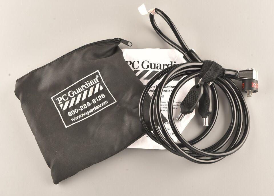 *PC GUARDIAN Premium Laptop Keyed Lock Security Cable 6ft Black - $9.21