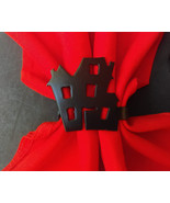 Haunted House Napkin Rings Set of 4 Metal Halloween - $31.91 CAD