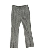 The Wrights Heather Gray Black Slim Straight Leg Wool Trousers Pants size 2 - $81.57 CAD