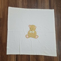 Ikea Baby Soft Velour Teddy Bear Blanket Brumbjorn Cream Ivory 1-ply Tan Pink - £62.63 GBP