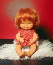Vintage 1962 Goebel Charlot Byj Vinyl Doll #2908 Red Hair Freckles 9&quot; - £46.67 GBP