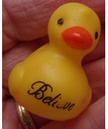 Believe Yellow Mini Rubber Duckie - $1.99