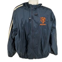 Chicago Bears Jacket Size L Embroidered Logo Vintage 90s Official Fan Sportswear - £50.03 GBP