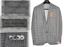 Corneliani Men&#39;s Jacket Wool And Cashmere 50 Eu / 40 Us / 40 Uk CO04 T2G - £255.37 GBP