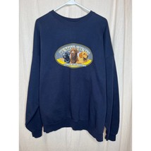 1990s Hanes Navy Hunting Greats Labrador Retrievers Dogs Grandpa Sweatsh... - $30.00