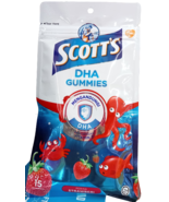 Scott&#39;s DHA Gummies Strawberry flavour Vitamin D supplement 15 gummies - $7.50
