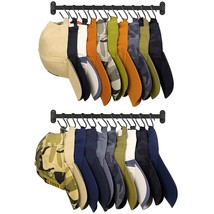 Hat Rack For Wall Baseball Hat Organizer Hanger Caps Holder With 20 Hooks Modern - £25.57 GBP