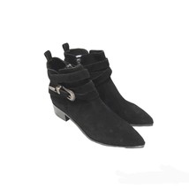 Marc Fisher Mlyandi Black Suede Western Booties Women&#39;s Size 7.5 - £69.55 GBP