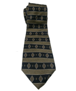 Navy Blue Striped Necktie by Geoffrey Beene | 100% Silk - $12.09 CAD