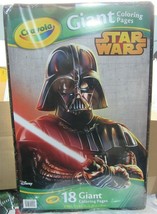 NEW Sealed Giant Crayola Coloring Pages Star Wars Darth Vader 12 3/4&quot;x19 1/2&quot; - £18.32 GBP