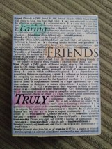 Truly Caring Friends Dictionary Words Background Wood Hero Rubber Stamp ... - $13.86
